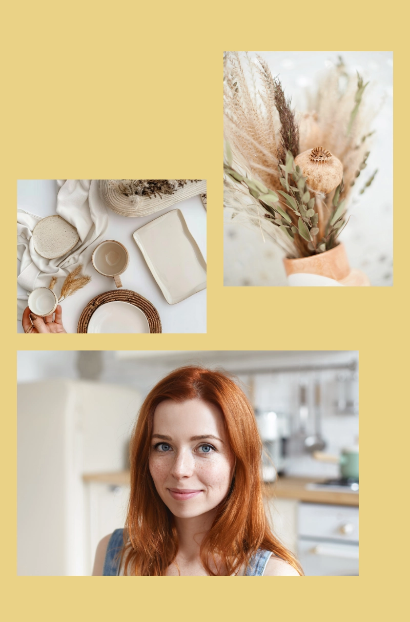 Boho-Küche im Stil 'Best of Boho' mit verspielten, natürlichen und antiken Elementen