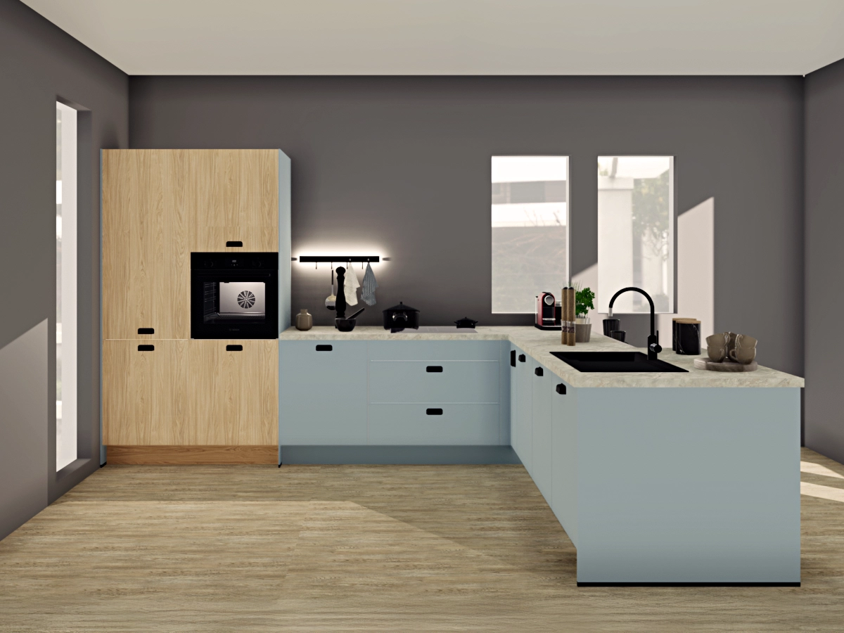 Kochen mit Weitblick – diese L-Küche schenkt dir Raum, Stil und jede Menge Möglichkeiten.