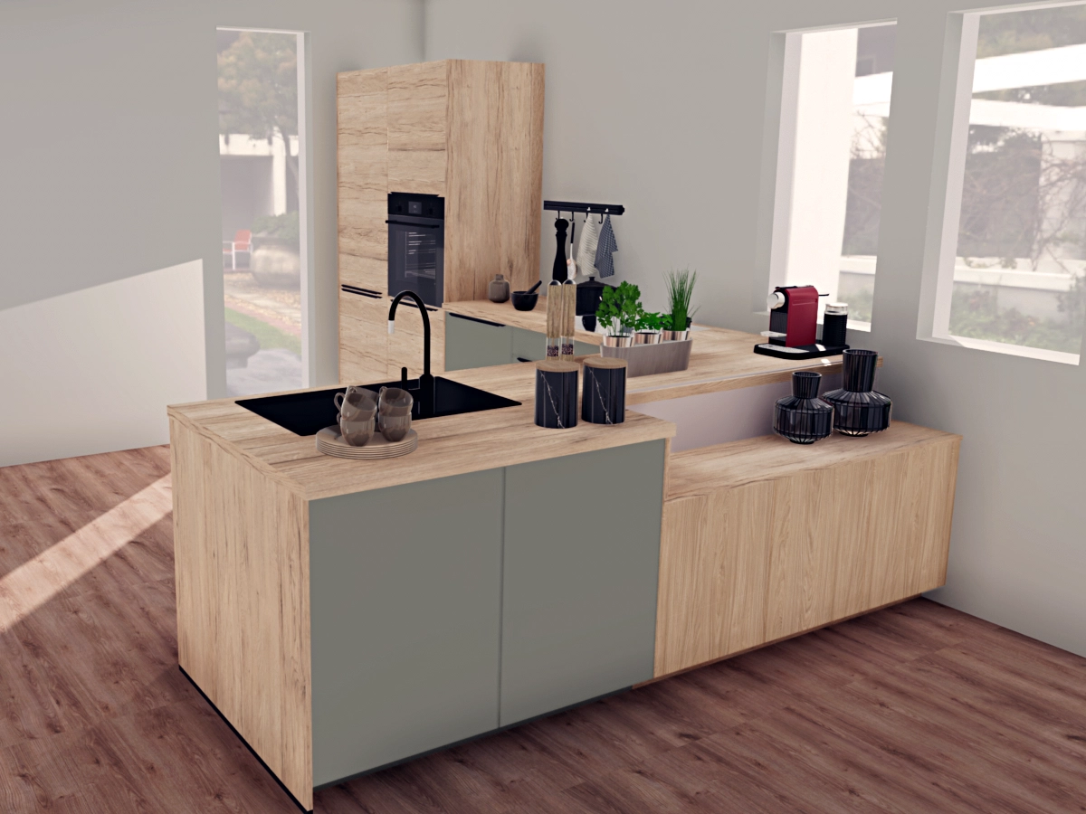 Kochen mit Weitblick – diese L-Küche schenkt dir Raum, Stil und jede Menge Möglichkeiten.