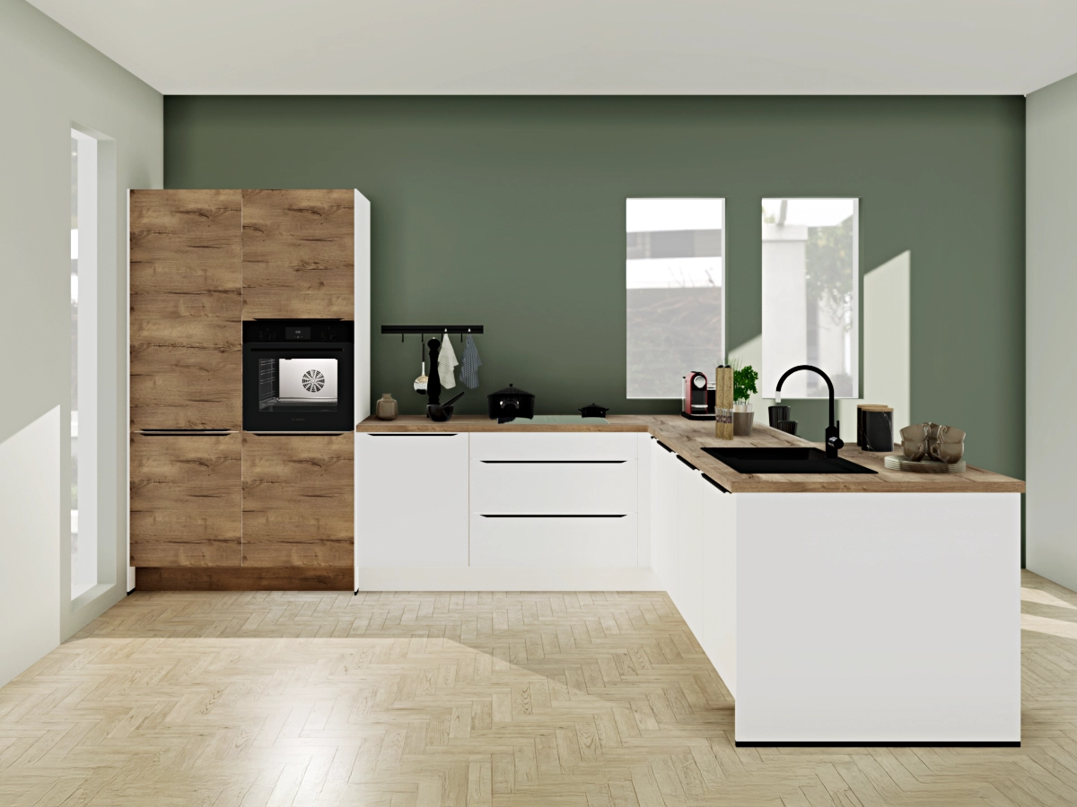 Kochen mit Weitblick – diese L-Küche schenkt dir Raum, Stil und jede Menge Möglichkeiten.