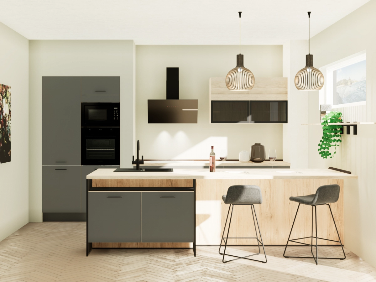 Clever geplant, großzügig gedacht: Diese Küche bringt Offenheit und Funktion perfekt zusammen.