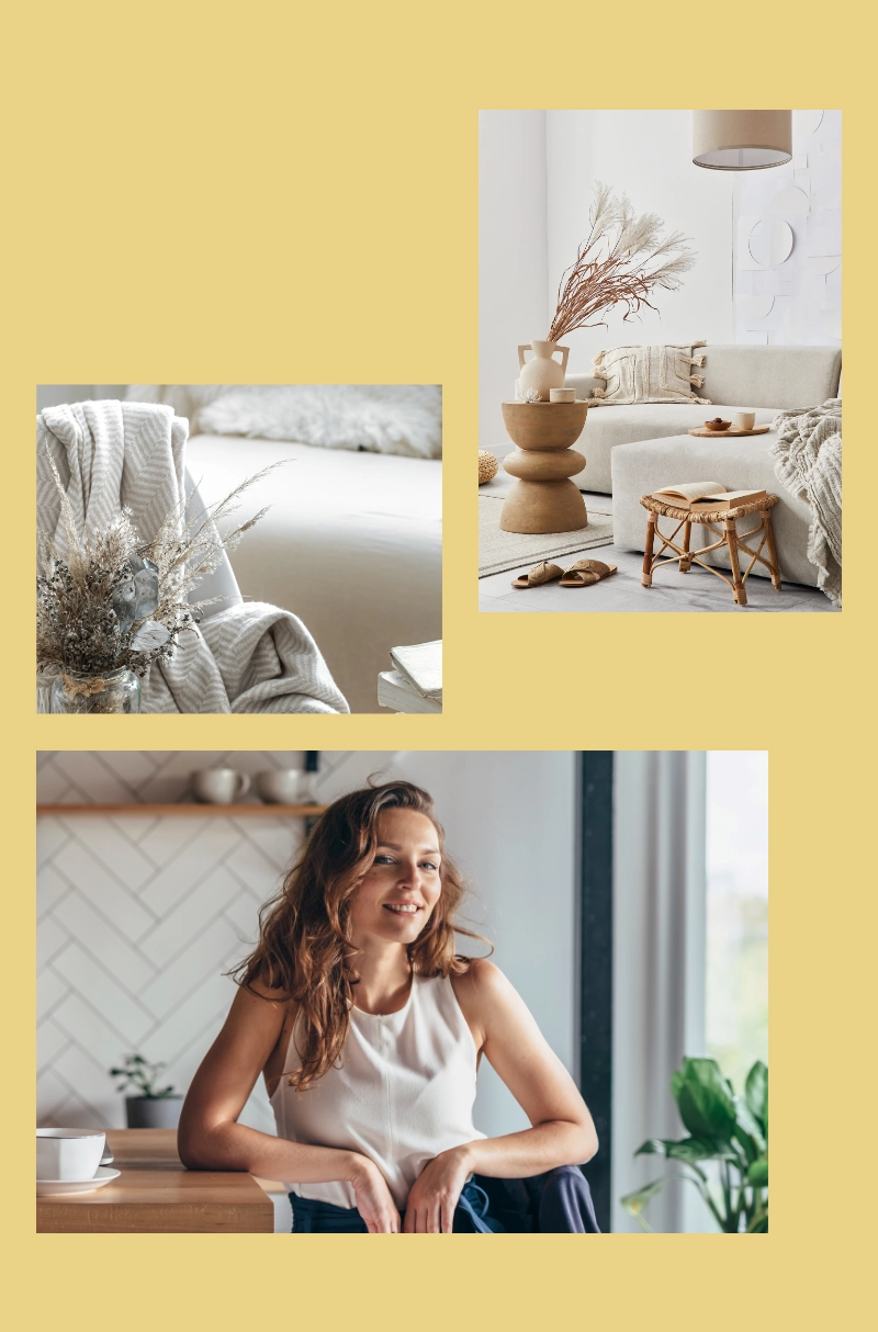 Skandinavische Küche im Stil 'Nordic Chic' mit hellem Holz und neutralen Farben